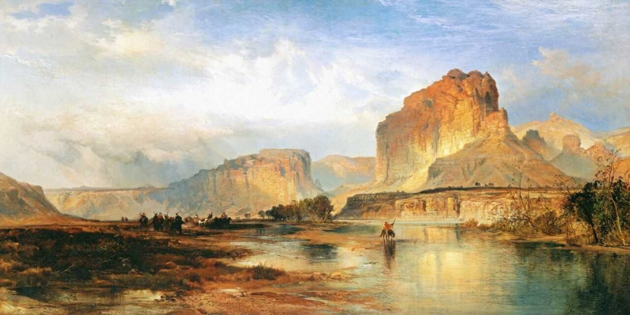 Cliffs of the Green River Poster Print by Thomas Moran - Item # VARPDX133297